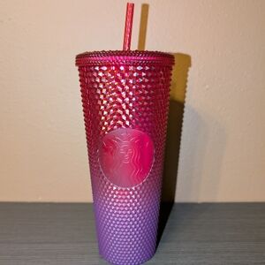 Starbucks Disney Pink and Purple Studded Tumbler